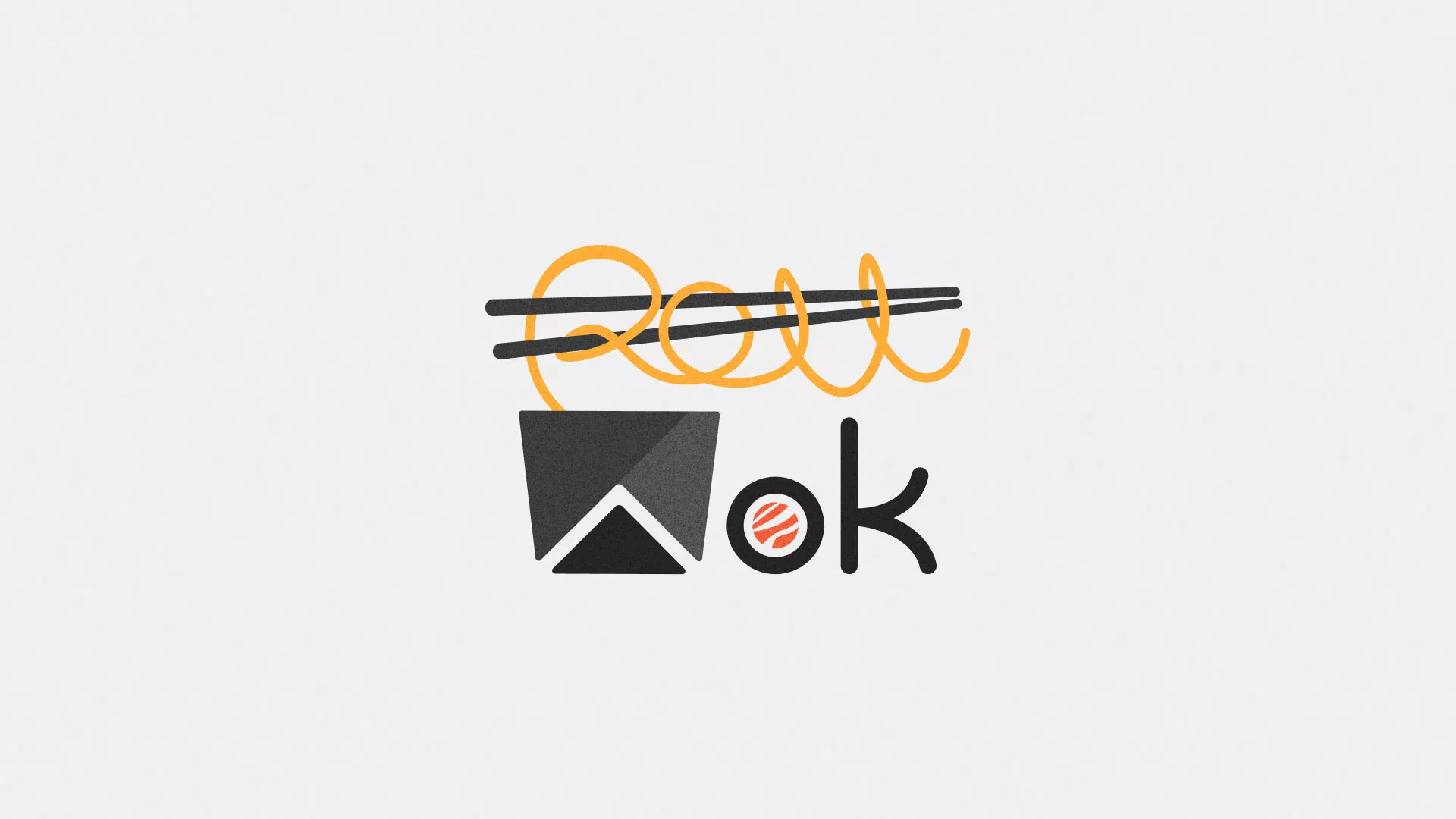 Разработка логотипа суши-бара «Roll Wok Club» в Володарске